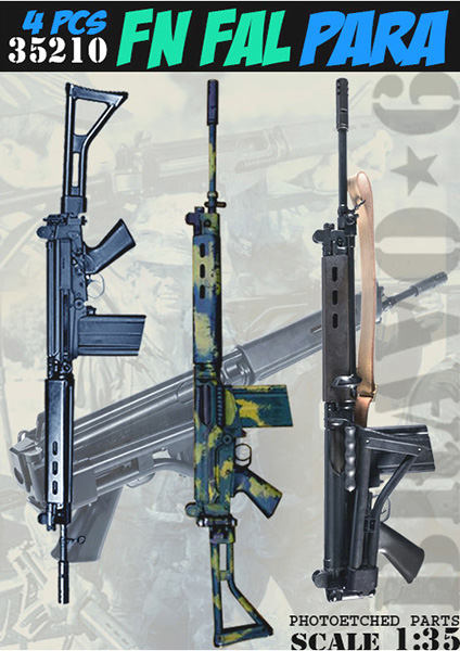 B6-35210 Миниатюра с фототравлением FN-FAL Para Bravo6