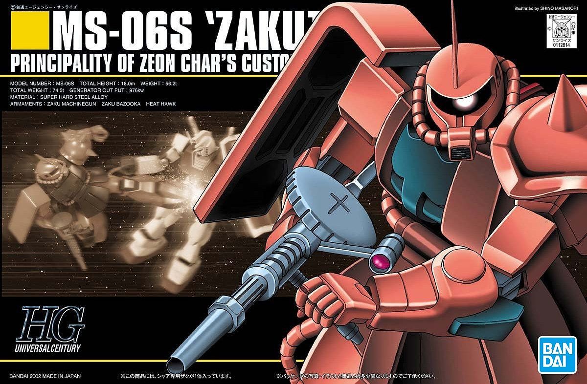 BND-2111406 Сборная модель RG Bandai MS-06S Char`s Zaku II 02 Bandai