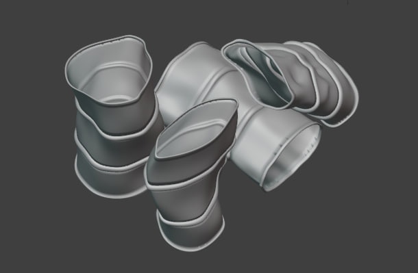 HE-72136 Миниатюра бочки мятые (5шт ) #2 Hobby Expert