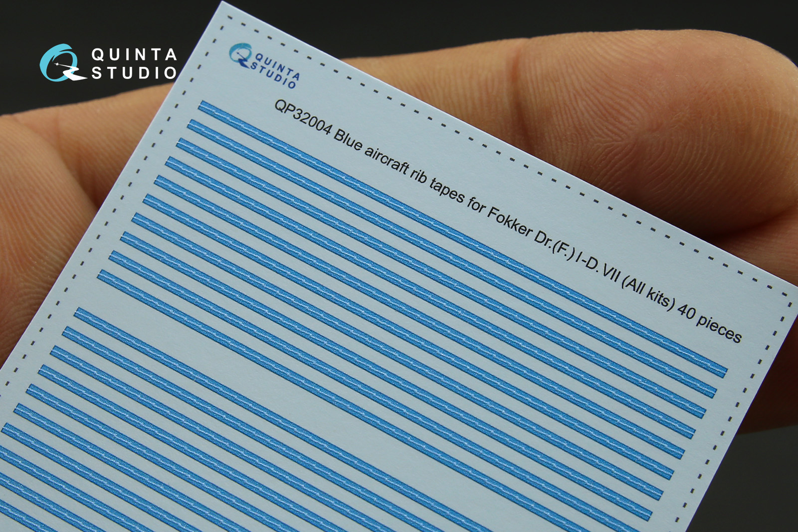 QP32004 Голубые киперные ленты для Fokker Dr. (F.)I-D.VII (для любых моделей)