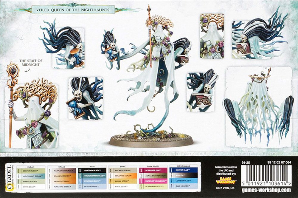 91-25GW Набор Ночное Убежище. Леди Олиндер (Nighthaunt Lady Olynder, Mortarch of Grief)