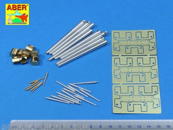 ABR-1:200-L-05  Дополнения для  Set of barrels for HMS Rodney or Nelson 405mm x 9, 152mm x 12, 102mm x 6 для  1/200