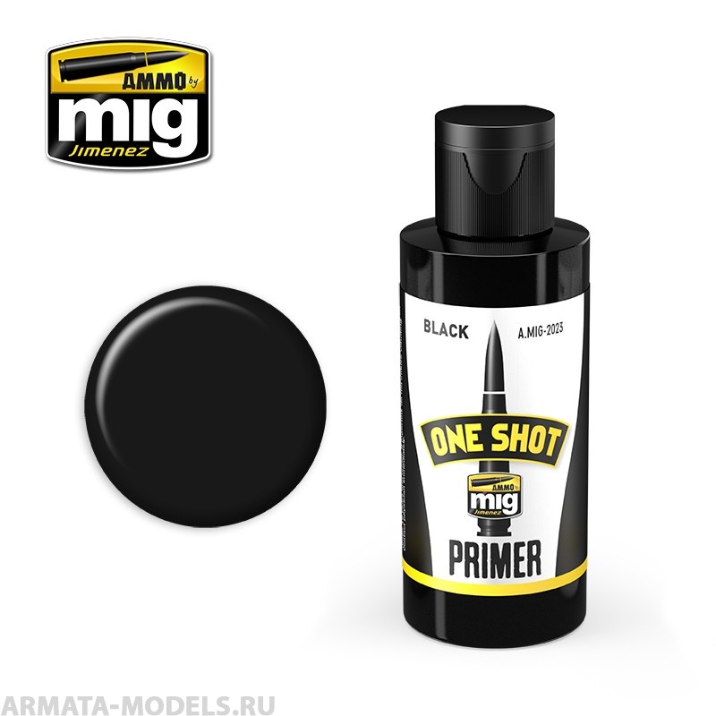 AMIG2023 Ammo Mig Грунт акриловый  AMIG2023 ONE SHOT PRIMER - BLACK