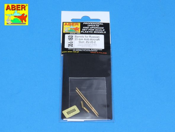 ABR-35-L-163  Дополнения для  Barrels for Russian 23 mm Anti-Aircraft Gun: ZU-23-2 универсальный набор 1/35