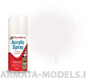 AD6034 Краска акриловая No 34 Белый матовый - Modellers Spray 150 ML