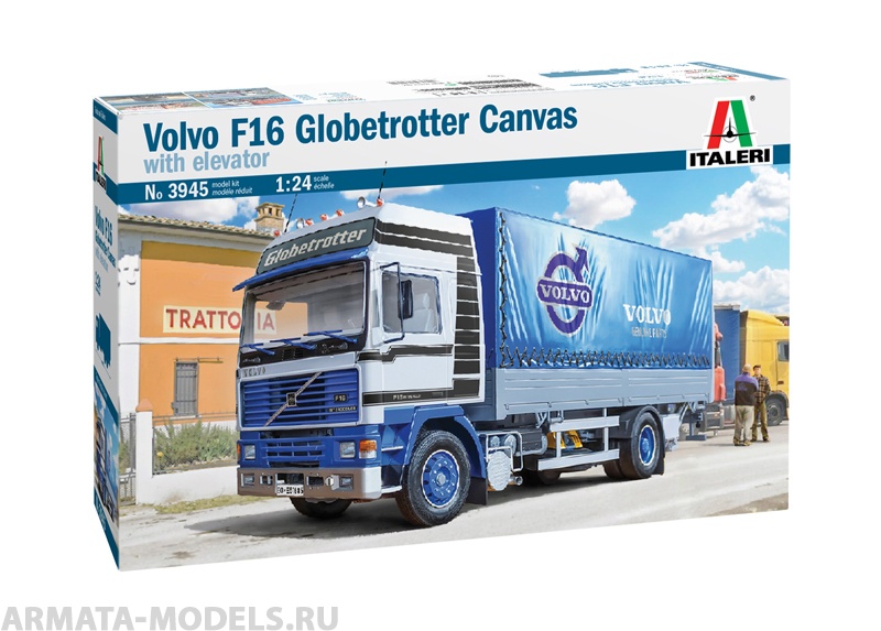 3945ИТ F16 Globetrotter Canvas Truck (10013160/241120/0671781, ИТАЛИЯ ) Italeri