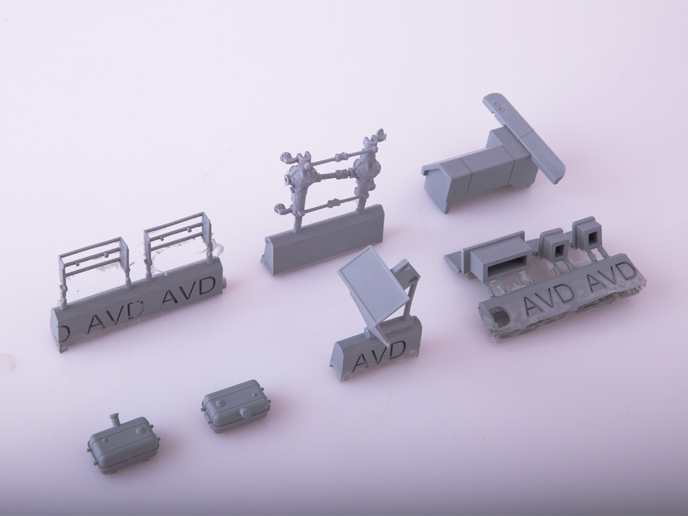 1415AVD Сборная модель Штабной автобус Прогресс-7 AVD Models