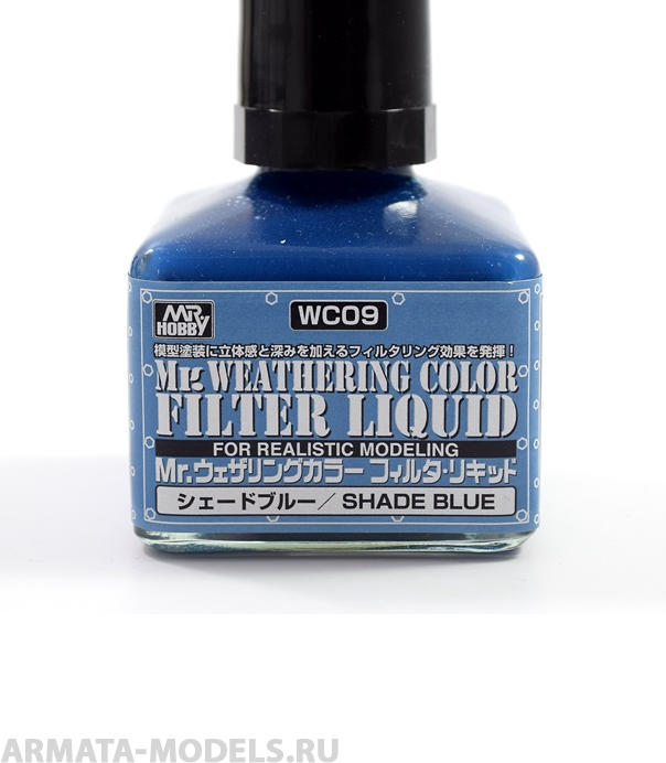 WC09  краска 40мл MR.WEATHERING COLOR WC09 SHADE BLUE