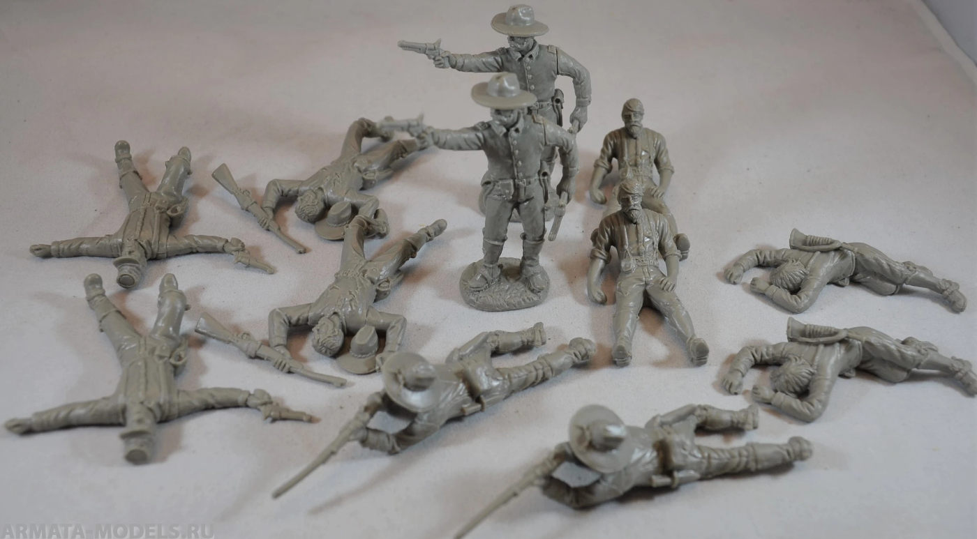 TSSD17 Фигуры Dismounted Cavalry with Casualties  (12 x 1/32 figures) TSSD