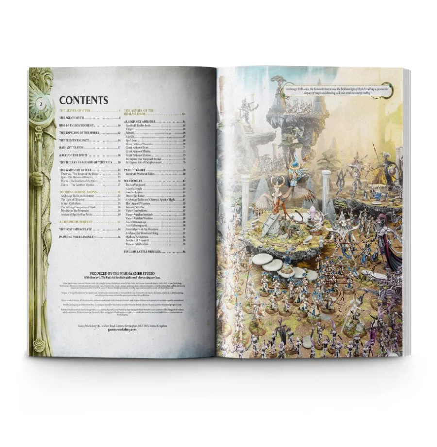 87-04GW Боевой Том: Люминеты, Повелители Владений (Battletome: Lumineth Realm-lords (HB, Eng))
