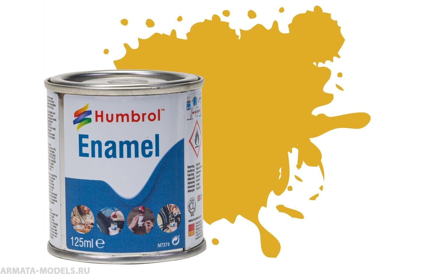 AW0016 Краска эмалевая No 16 Gold - Metallic Tin No 4 125ml