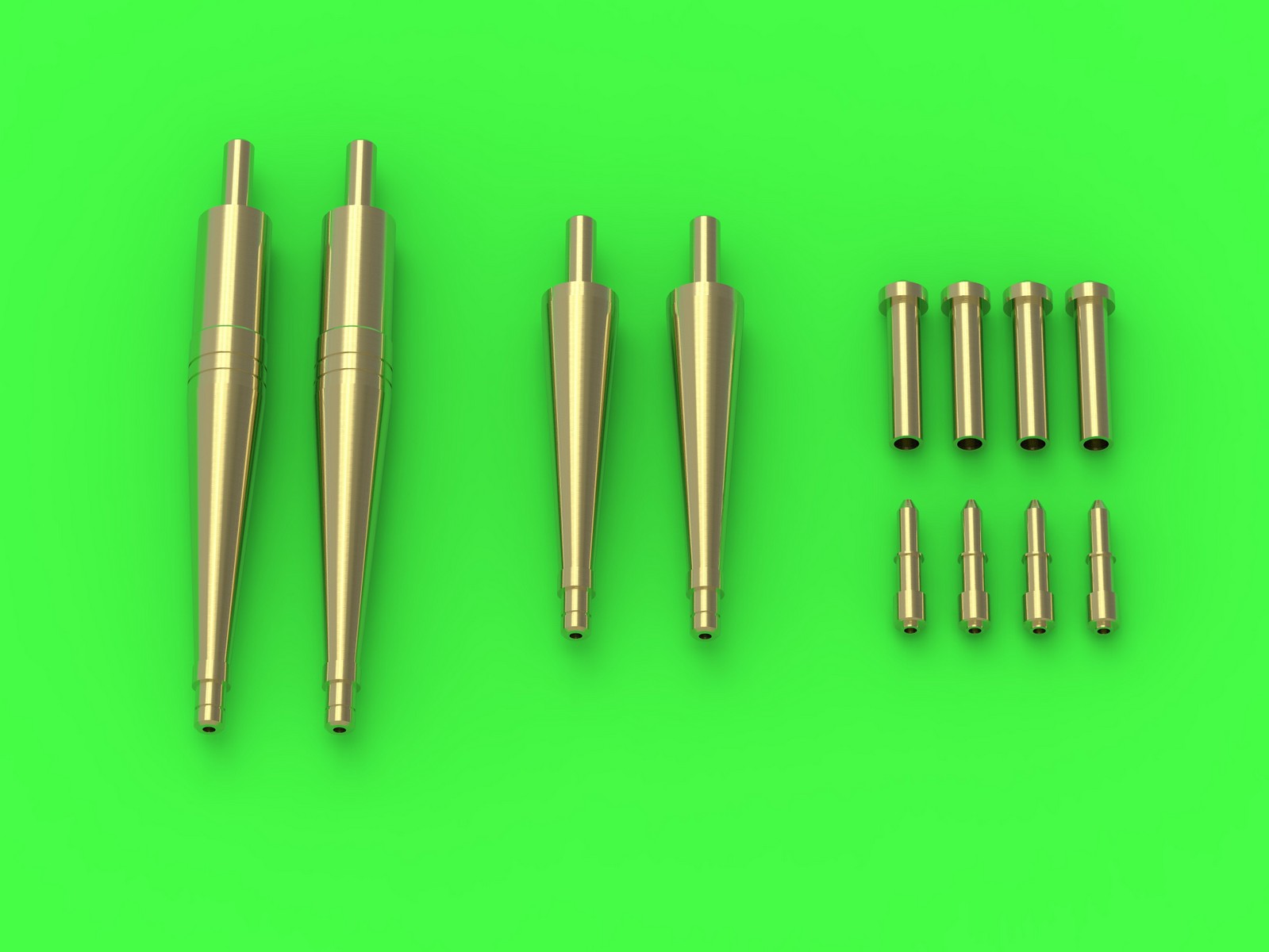 AM-48-166 Spitfire Mk.Vc - Hispano 20mm cannons in fairings and Browning .303 barrel tips (for Eduard)