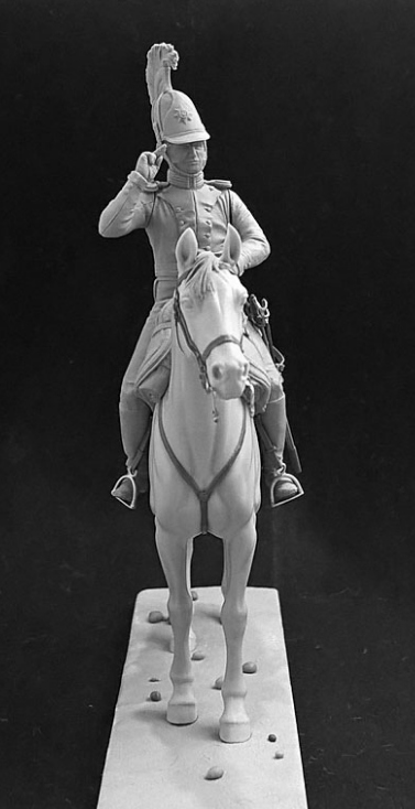 CHM-54157. Обер-офицер Лейб-Гвардии Драгунского полка, Россия 1812-14 гг. 54 мм. Материал - смола. Chronos Miniatures