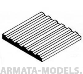 EVG4525 Сайдинг, шаг 0,75 мм, лист 15х30 см