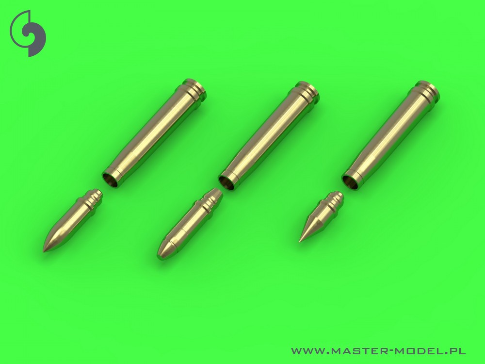 GM-35-019 Немецкие боеприпасы 2 см (кал. 20x138B) для Flak 30/38, KwK 30/38 - снаряды (15 шт.) И 3 типа снарядов (по 5 шт. Каждого типа)