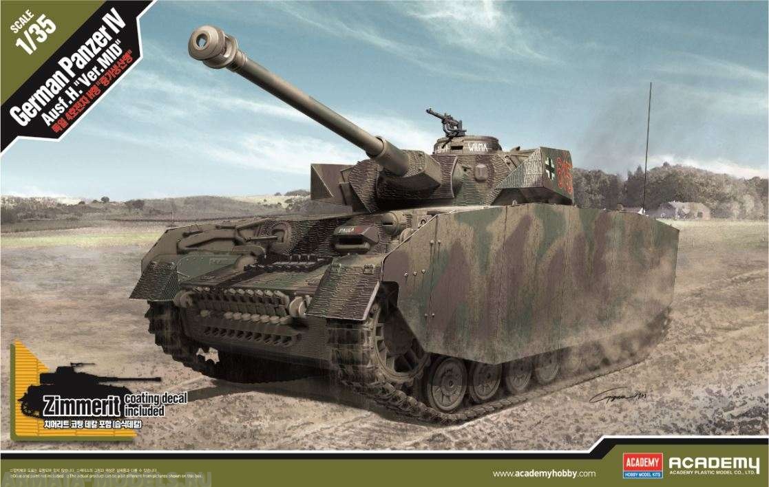 13516D Танк  German Panzer IV Ausf. H. & Academy