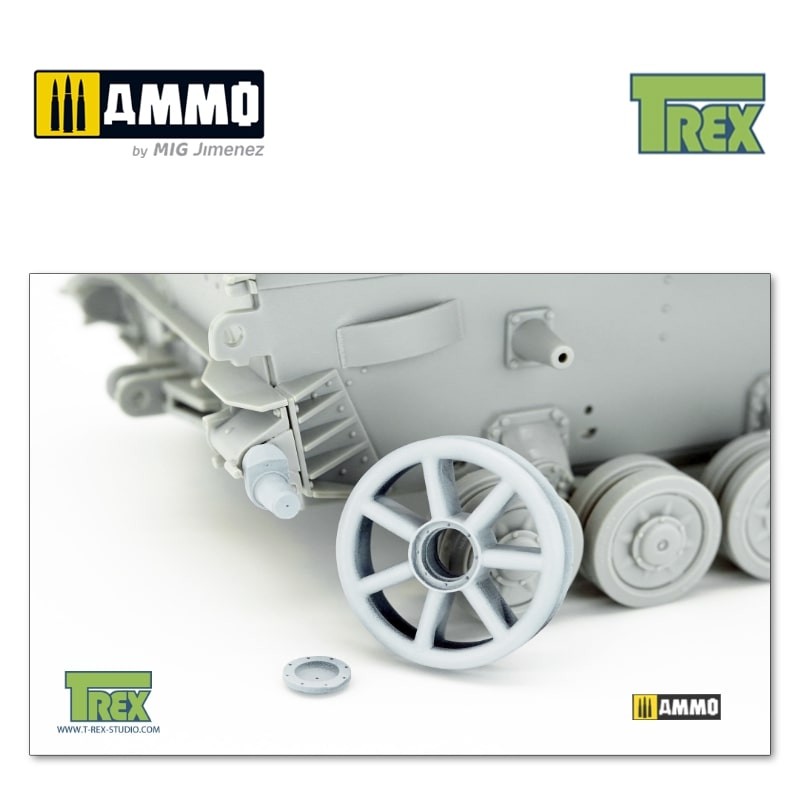 TR35040 Натяжное колесо PzKpfw IV Disassembled Idler Welded Version