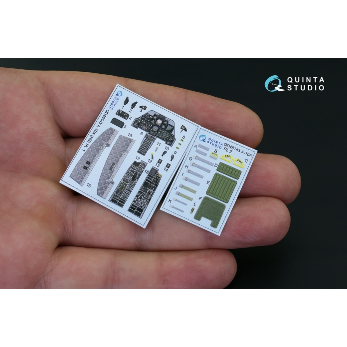 QD48143 3D Декаль интерьера кабины A-10A (для модели HobbyBoss)