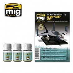AMIG7419 Ammo Mig Набор для создания реалистичных эффектов US NAVY GREY JETS