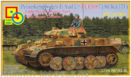 MC16001 1/16 Panzerkampfwagen II Ausf.L Classy Hobby