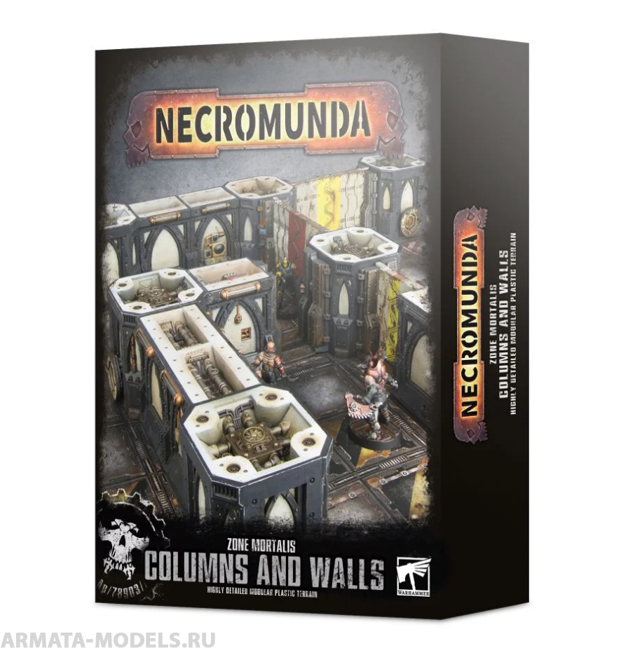 300-48GW Набор Некромунда. Зона Морталис: Колонны и стены (Necromunda Zone Mortalis Columns and Walls)