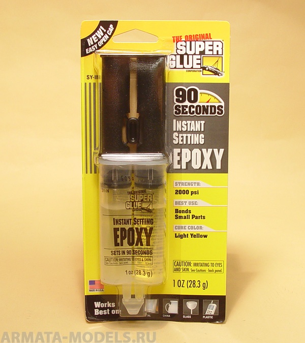 PACSYIN48 90 секундная эпоксидная смола в дозаторе, 28 гр.