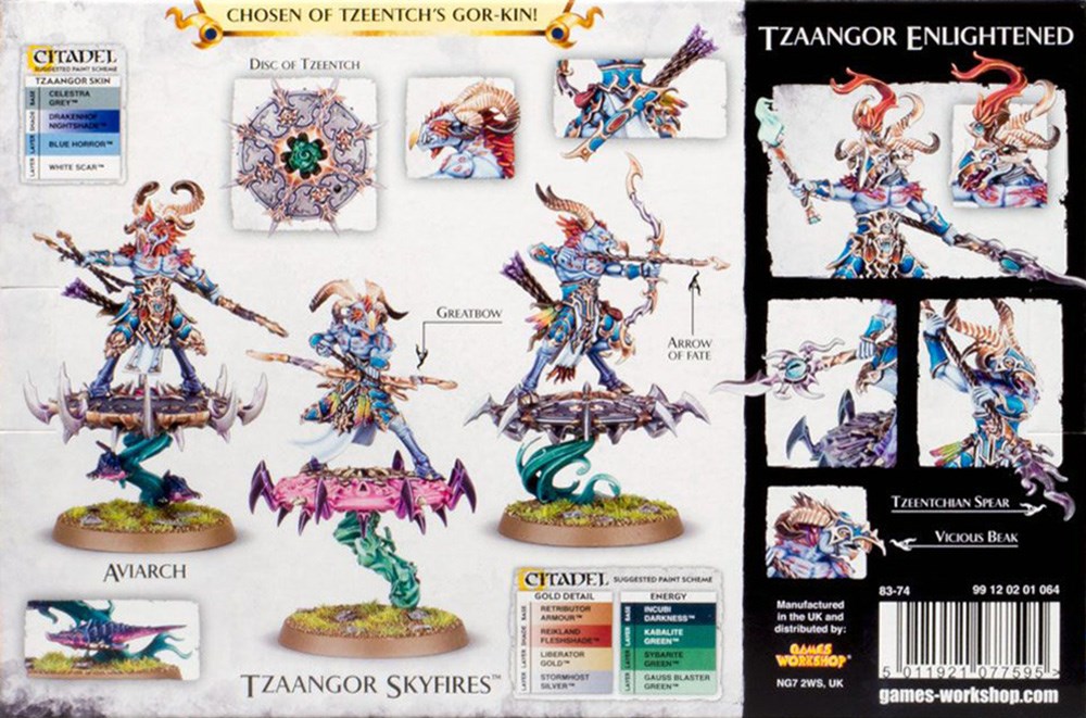 83-74GW Набор Арканиты Тзинча. Просветлённые Тзаангоры (Tzeentch Arcanites Tzaangor Enlightened)
