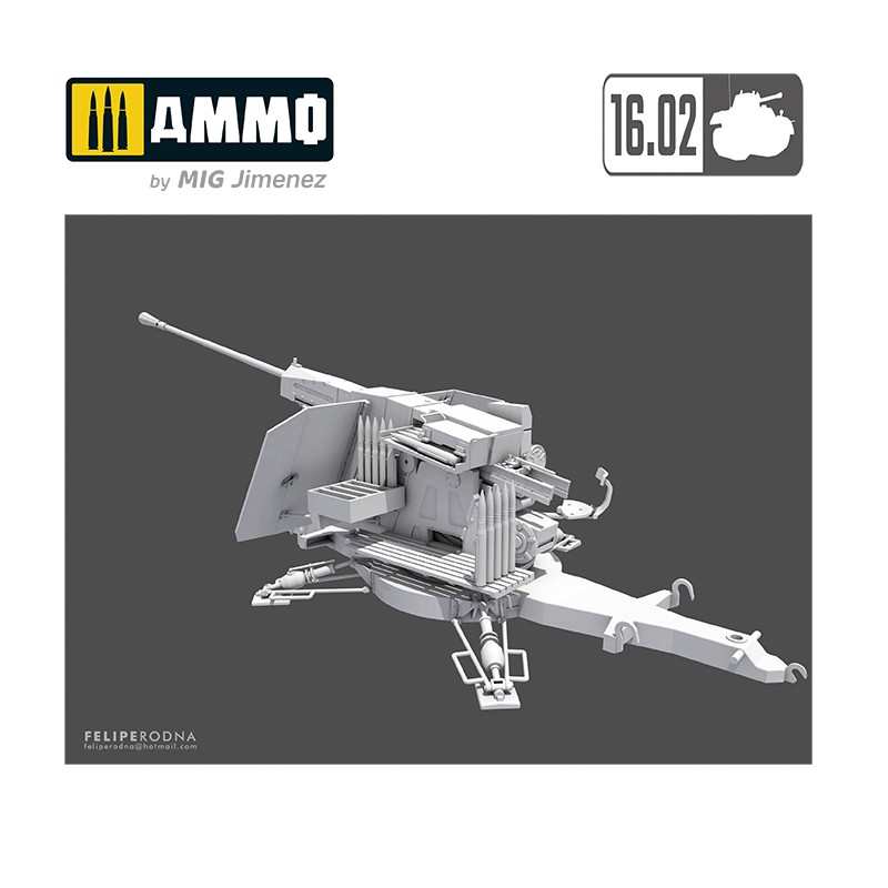 VK35001 Сборная модель 5,5cm Flak (VG2) Gerat 58 Autom. Flugab. 16.02