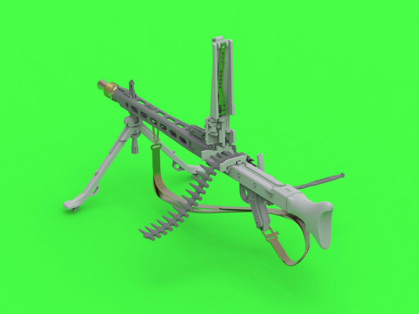 GM-35-024 MG-42 - немецкий пулемет (7,92 мм) - полный пистолет, вкл. детали из латуни, смолы и полиэтилена (1 шт.)