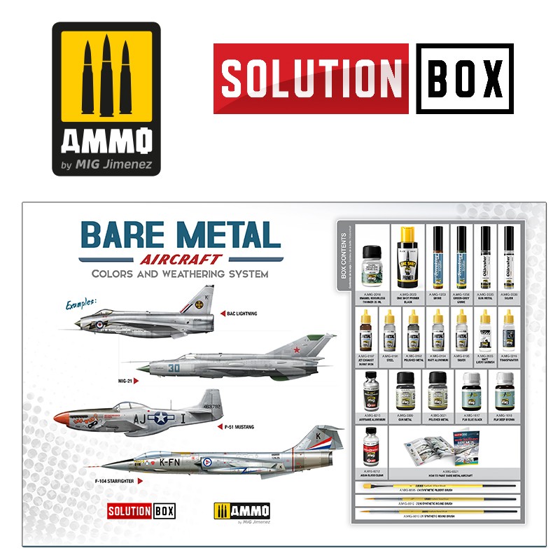 AMIG7721 Ammo Mig Подарочный набор Bare Metal Aircrafts Solution Box