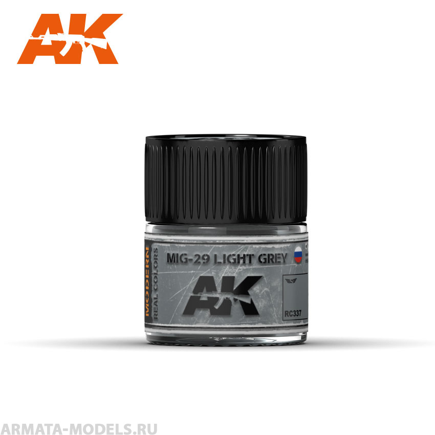 RC337 Краска Real Colors MIG-29 Light Grey 10ml