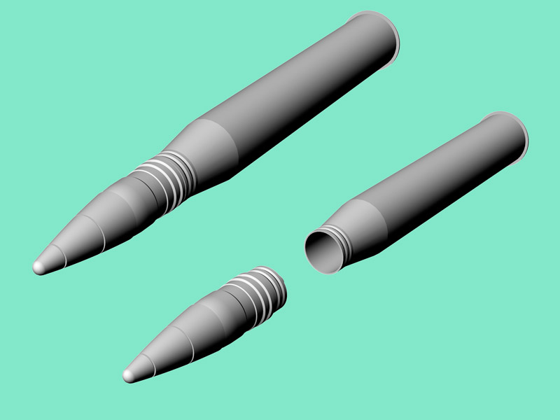 A-3531 Дополнения для моделей 8,8 cm Pzgr.Patr.39/43 Kw.K.43