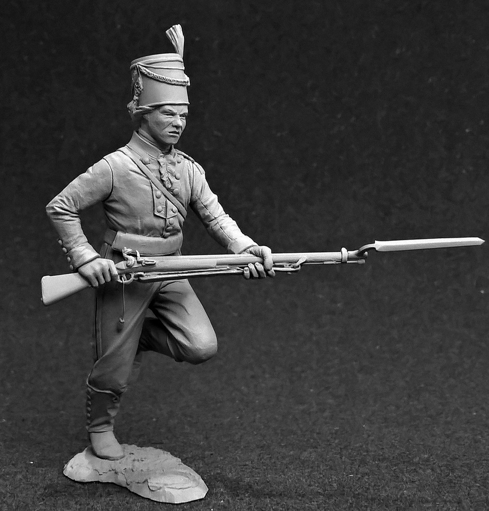 CHM-54308. Егерь Лейб-Гвардии Преображенского полка, Россия 1788-96 гг. Материал - смола. Chronos Miniatures