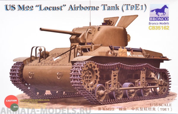 СВ35162 Танк US M22 Locust Airborne tank (Bronco Models) 1/35 Bronco Models