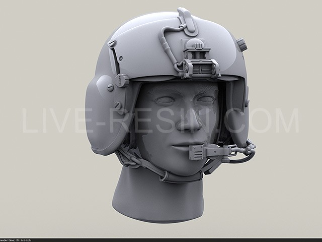 LRE35252 Шлем пилота HGU-56/P Rotary Wing Aircrew с открытым лицом пилота. Два варианта положения головы