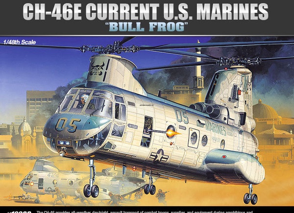 12283 Вертолёт CH-46E Current U.S. Marines Bull Frog