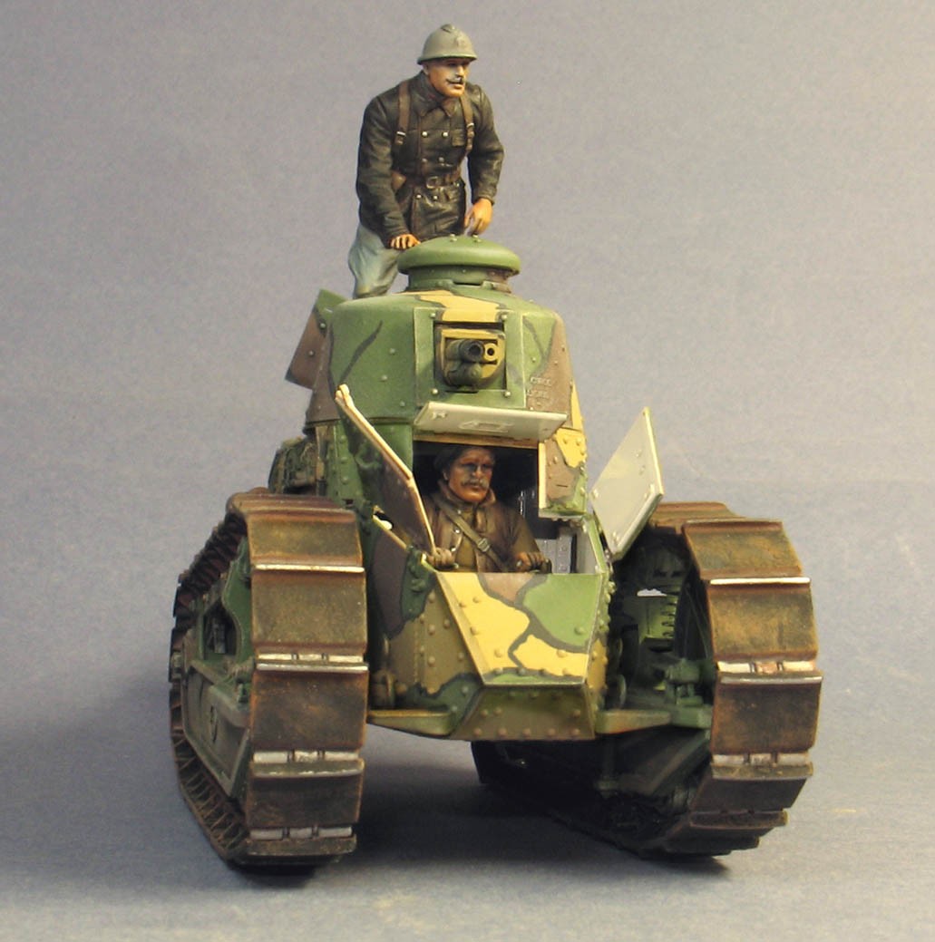 T35167 Французские танкисты 1-й Мировой Войны на Рено ФТ-17)  (2) Tank