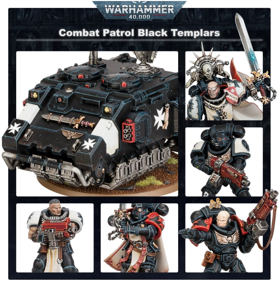 55-50GW Набор Боевой Патруль. Черные Храмовники (Combat Patrol Black Templars)
