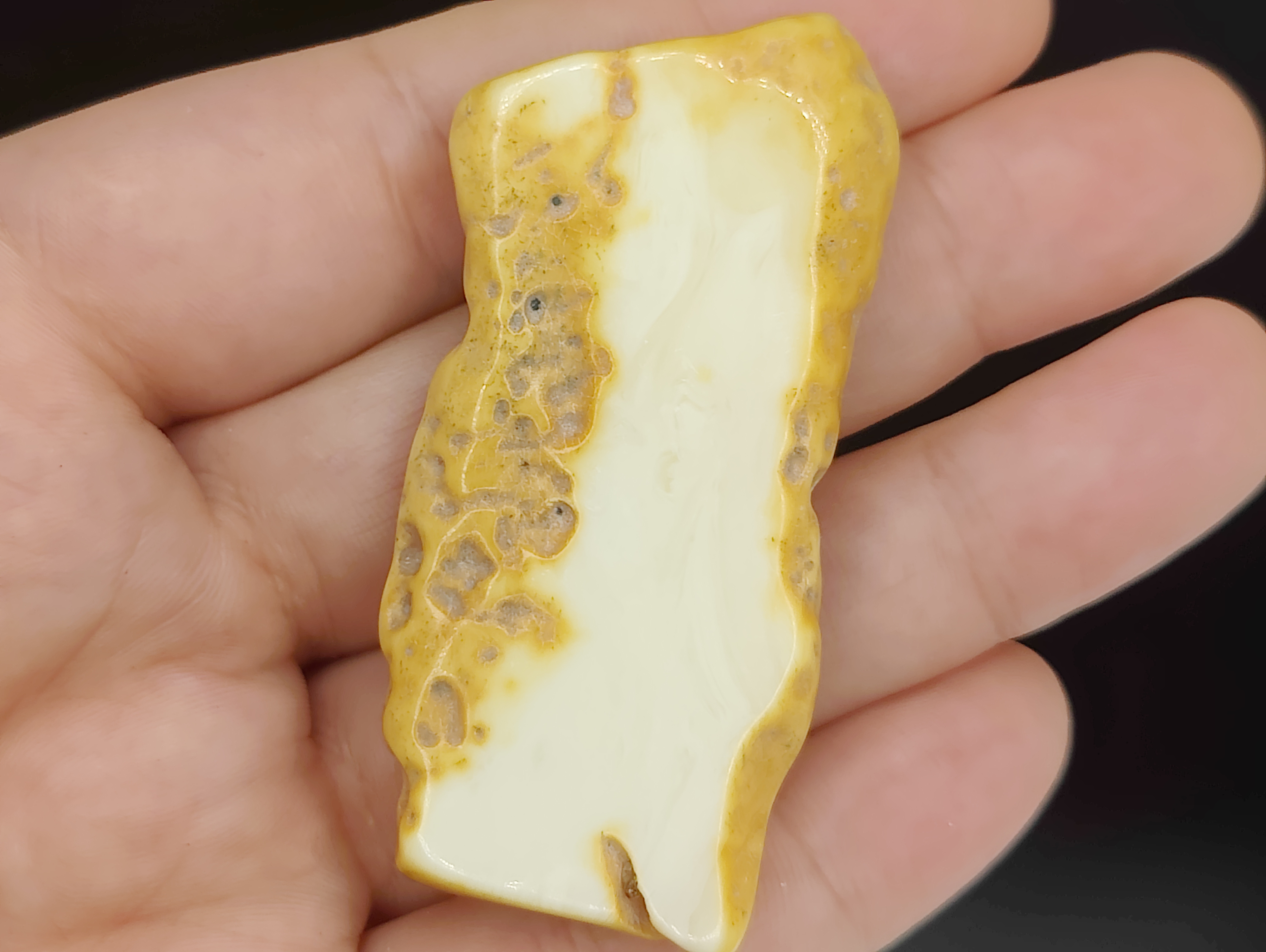 AAM0041 Спилы Пейзажного Янтаря 1 Сорт для Самостоятельного Изготовления Украшений