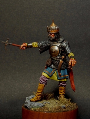 CHM-54083(M). Знатный мусульманский воин, 16-17 века (2 варианта голов). 54 мм. Материал - белый металл. Chronos Miniatures