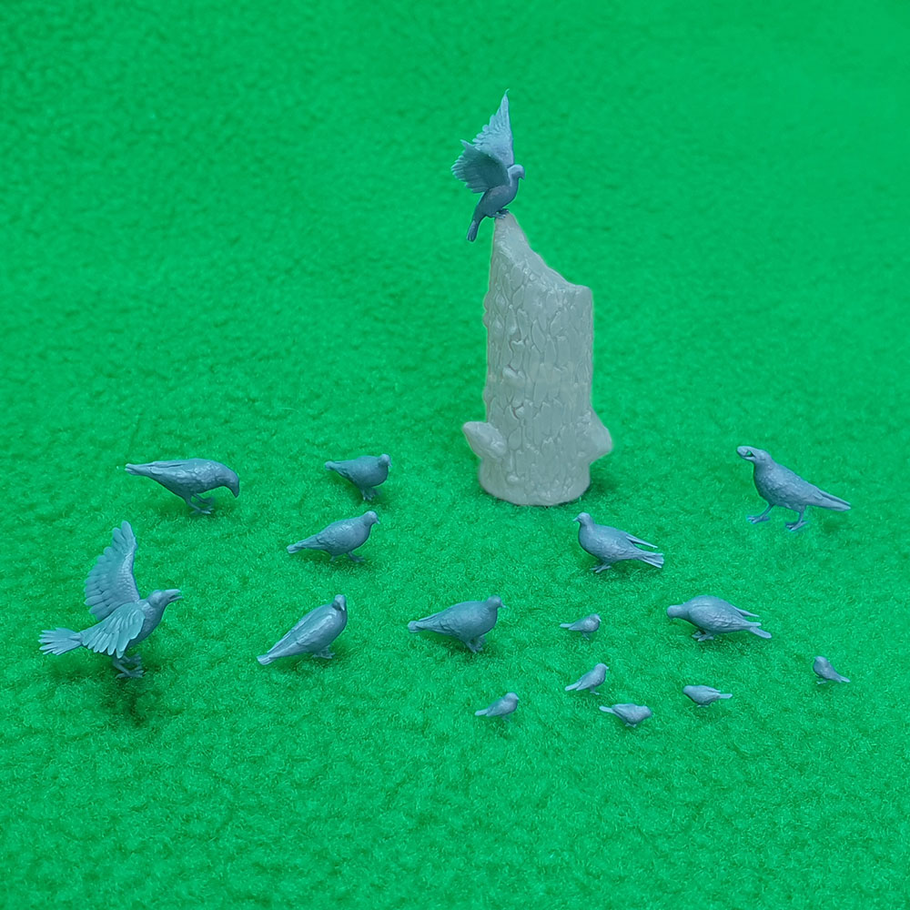 6033 набор фигурок 'Городские птицы' масштаб 1:35 СВ Модель