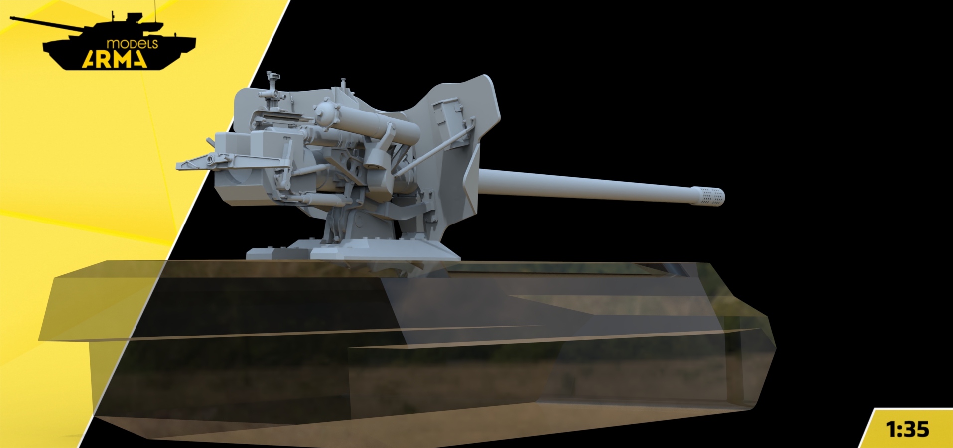 AM35974 100-мм противотанковая пушка МТ-12 Рапира на МТ-ЛБ (Не для свободной продажи) Arma Models