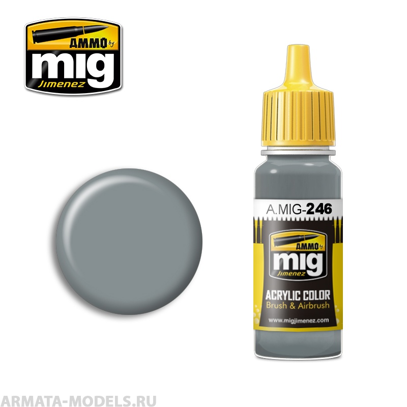 AMIG0246 Ammo Mig Акриловая краска MEDIUM SEA GREY (BS 637) 17 мл