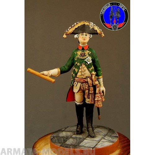 ОП.60.012 Фигура из белого металла  Пётр 3  Студия Оловянный Парад