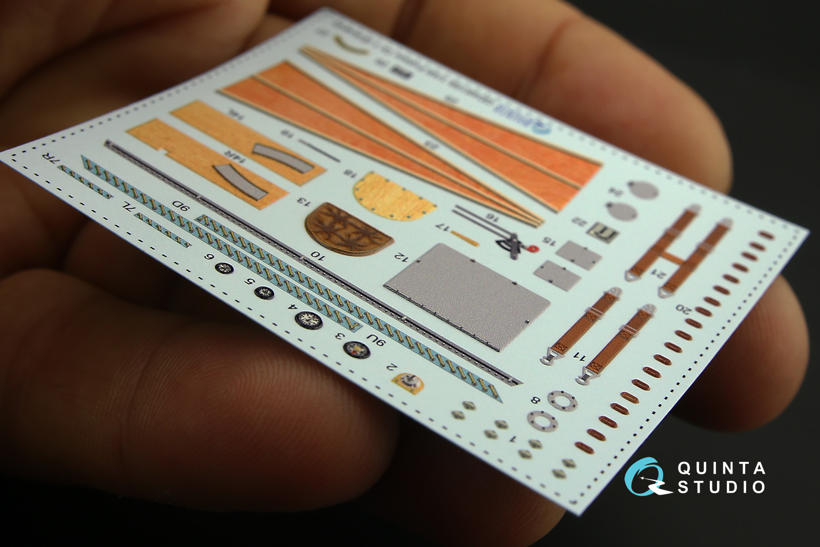 QD48158 3D Декаль интерьера кабины Fokker Dr.1 (для модели Eduard)