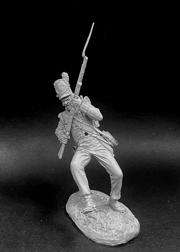 VD-54029(M). Рядовой (№1) британских пехотных полков, 1812-15 гг. Материал - белый металл. Chronos Miniatures