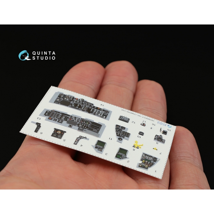 QD32003 1:32 3D Декаль интерьера кабины  F-16C (для модели Tamiya)