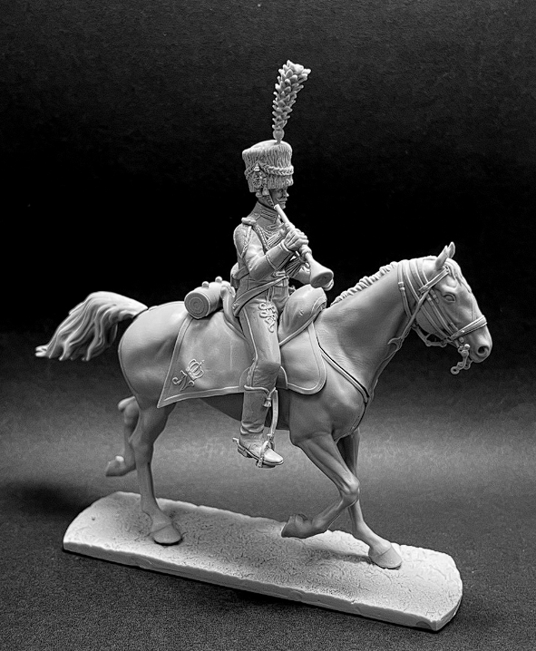 CHM-54364. Трубач Гвардейских шеволежер-лансеров, Вестфалия 1808-13 гг. 54 мм. Материал - смола. Citadel