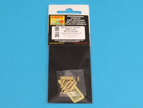 ABR-35-L-156  Дополнения для  Barrels for British WWI Tank Mark IV - Female для Takom 1/35