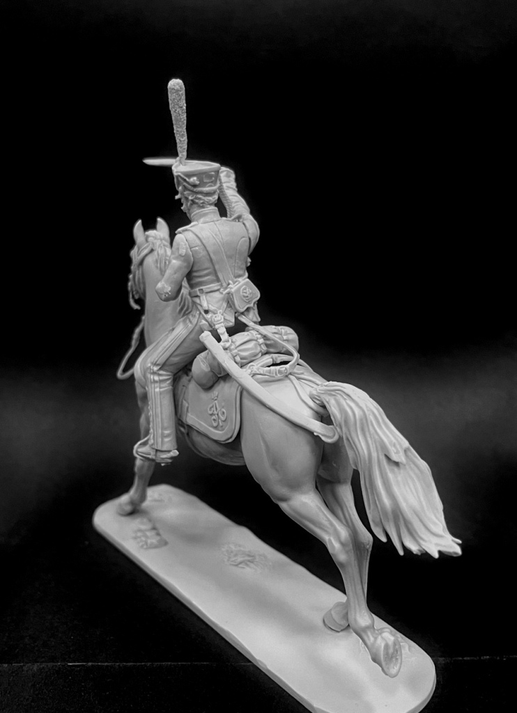 CHM-54342. Рядовой армейских конно-егерских полков, Россия 1813-14 гг. 54 мм. Материал - смола. Chronos Miniatures